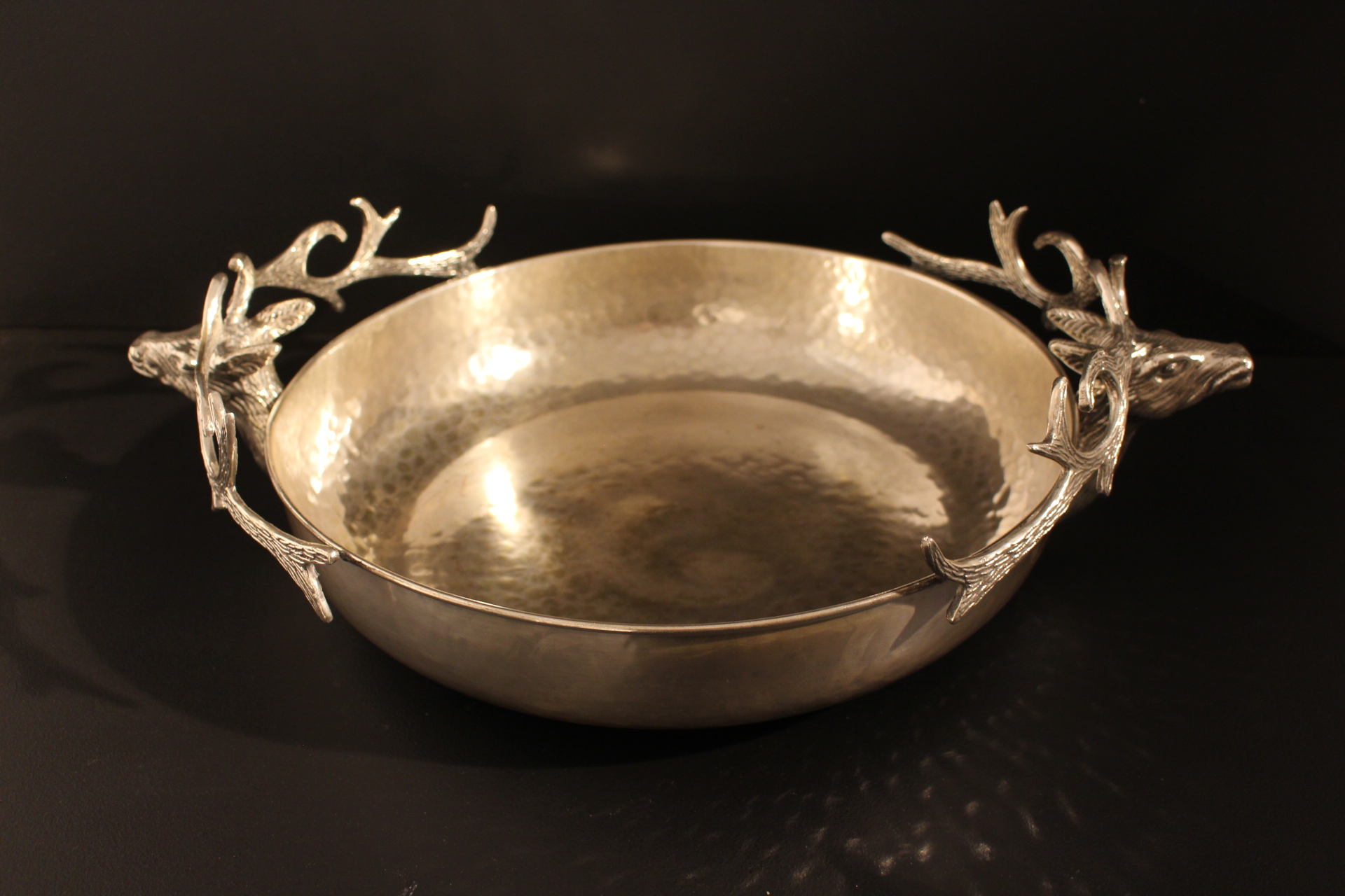 Vasque des années 1970 en métal argenté