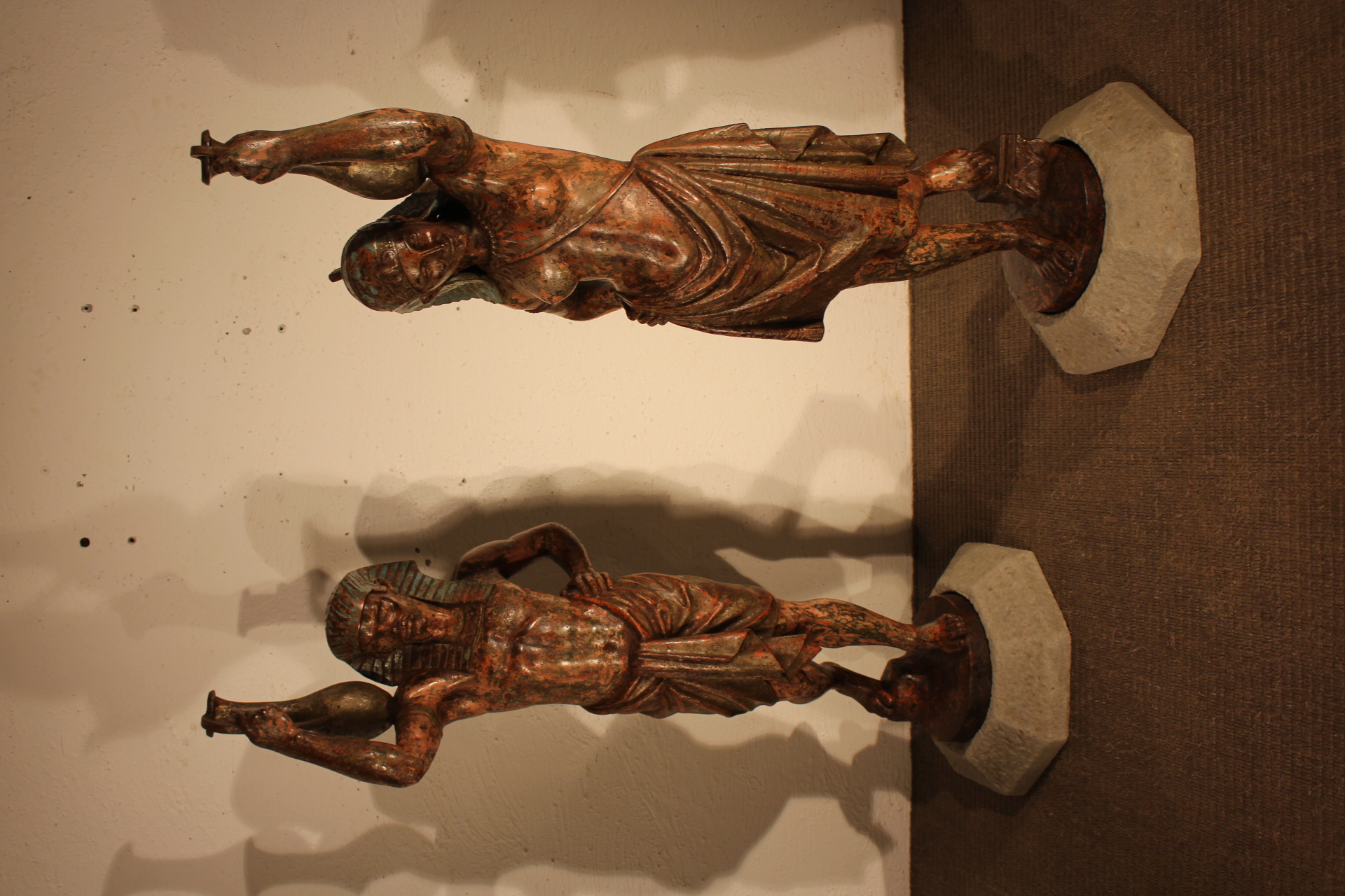  Paire de statues en fonte